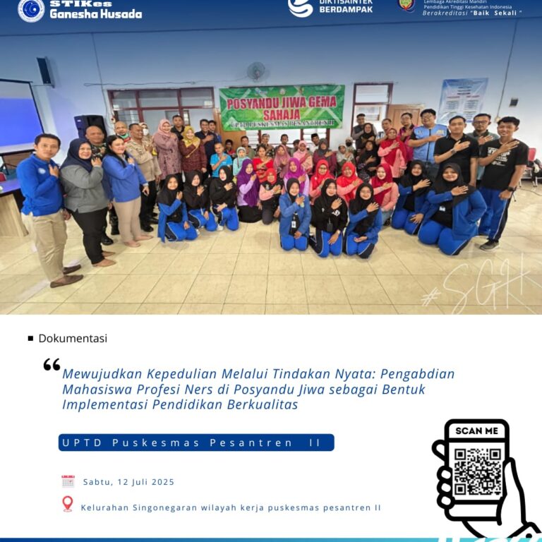 STIKes Ganesha Husada Kediri Wujudkan Kepedulian Kesehatan Jiwa STIKes Ganesha Husada Kediri Wujudkan Kepedulian Kesehatan Jiwa
