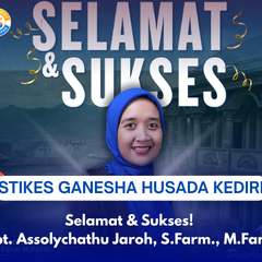 Selamat & Sukses! apt. Assolychathu Jaroh, S.Farm., M.Farm