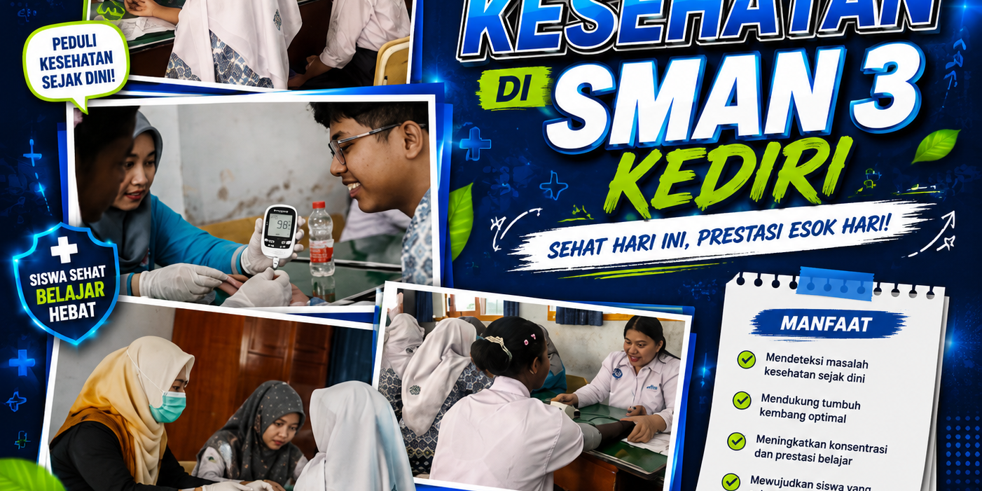 STIKes Ganesha Husada Kediri Gelar Cek Kesehatan Gratis di SMAN 3 Kediri, STIKes Ganesha Husada Kediri Gelar Cek Kesehatan Gratis di SMAN 3 Kediri,