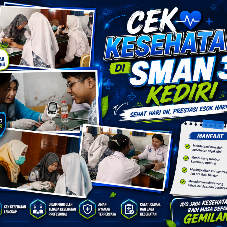 STIKes Ganesha Husada Kediri Gelar Cek Kesehatan Gratis di SMAN 3 Kediri, STIKes Ganesha Husada Kediri Gelar Cek Kesehatan Gratis di SMAN 3 Kediri,